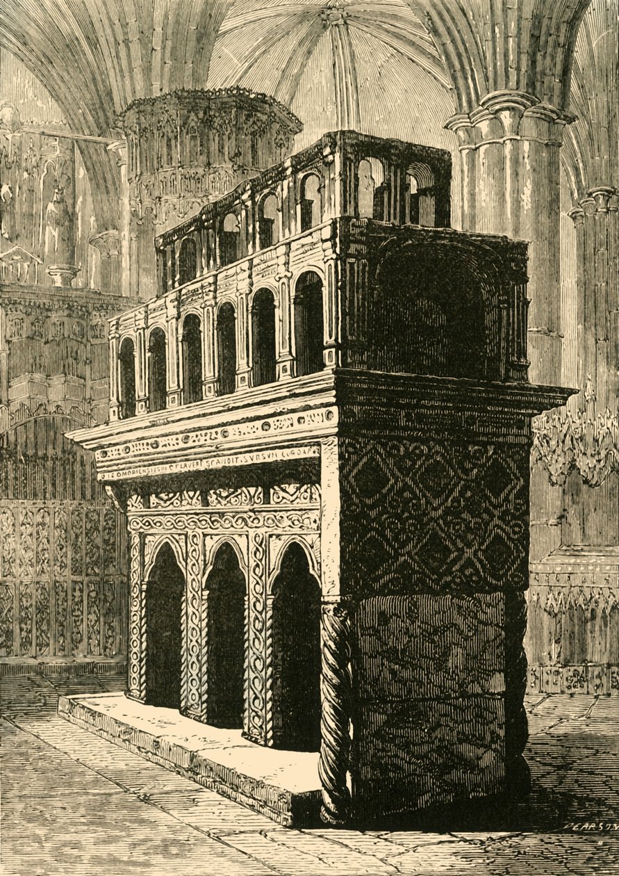 Edward the Confessors helligdom, Westminster Abbey, 1890. af Unbekannt