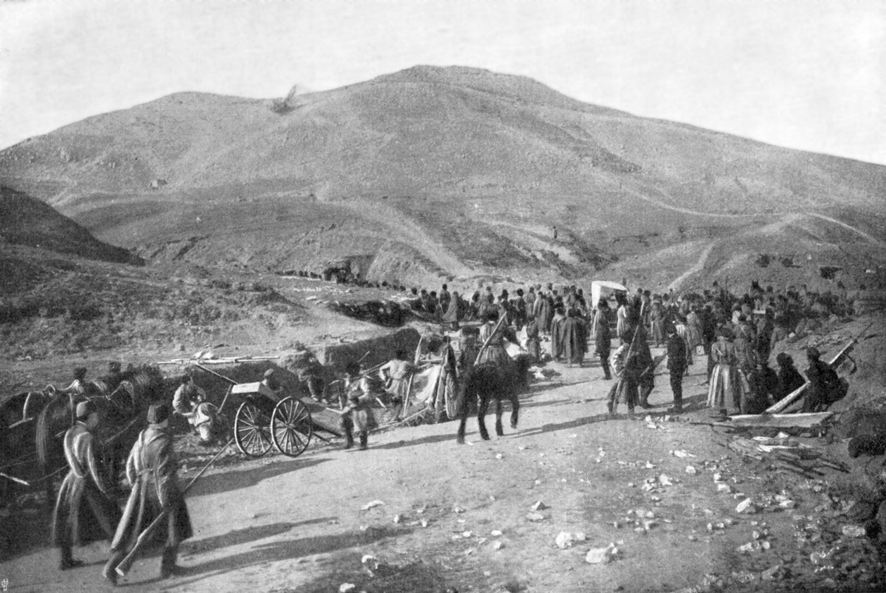 Sibirisk reserve indtager stillinger, russisk-japanske krig, 1904-5 af Unbekannt