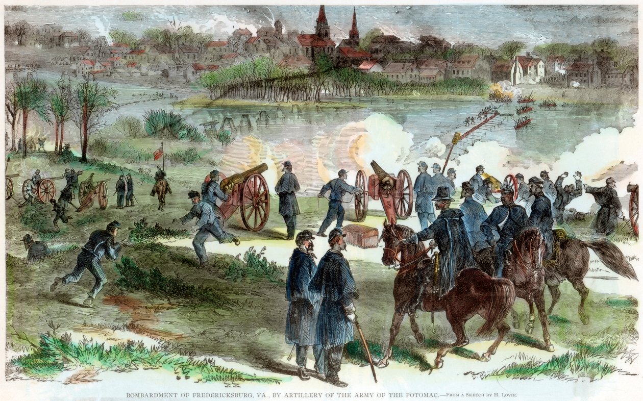 Belejring af Fredericksburg, Virginia, amerikansk borgerkrig, c1864-c1865 af Unbekannt