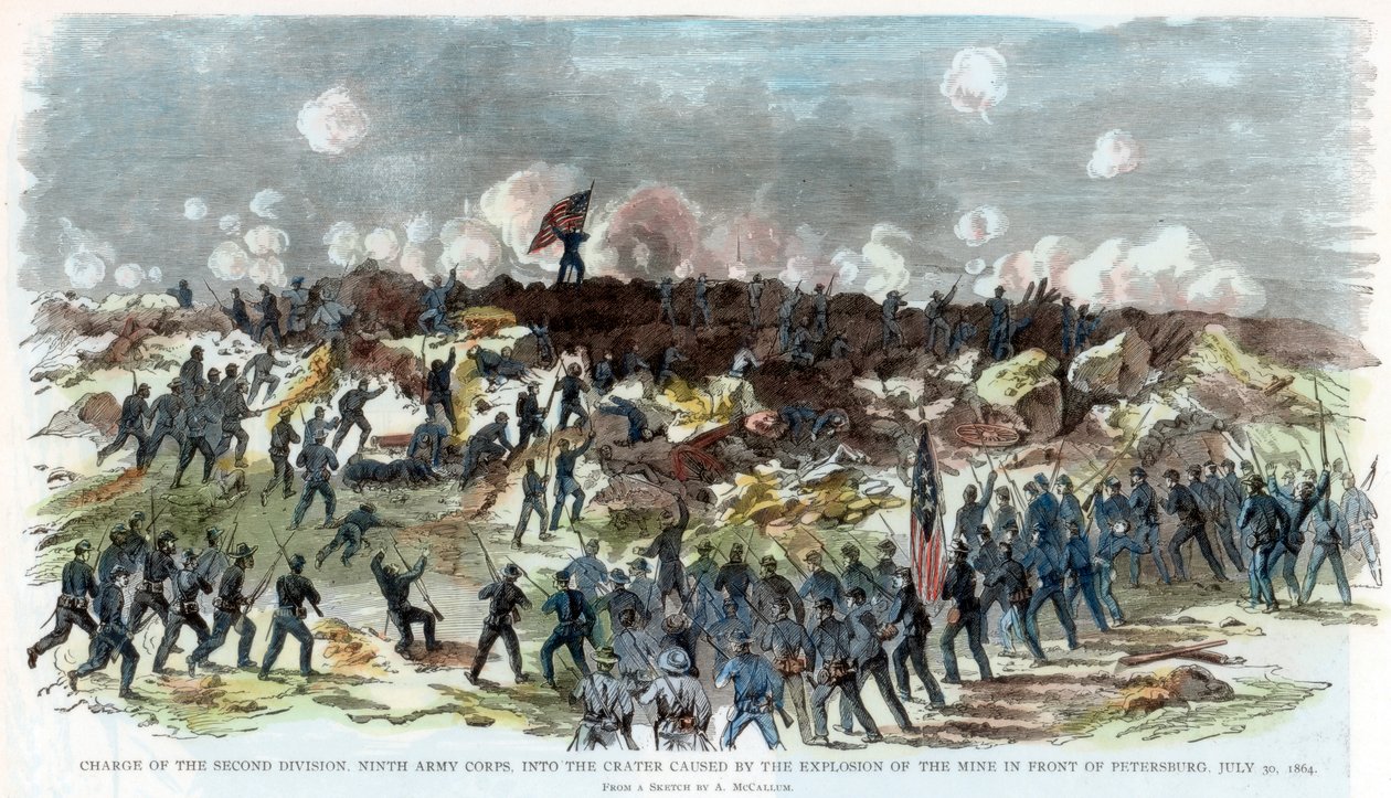 Belejring af Petersburg, Virginia, amerikansk borgerkrig, 30. juli 1864 af Unbekannt