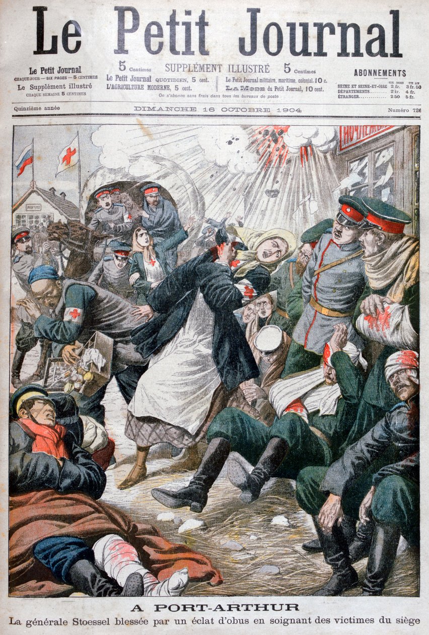 Belejring af Port Arthur, den russisk-japanske krig, 1904 af Unbekannt