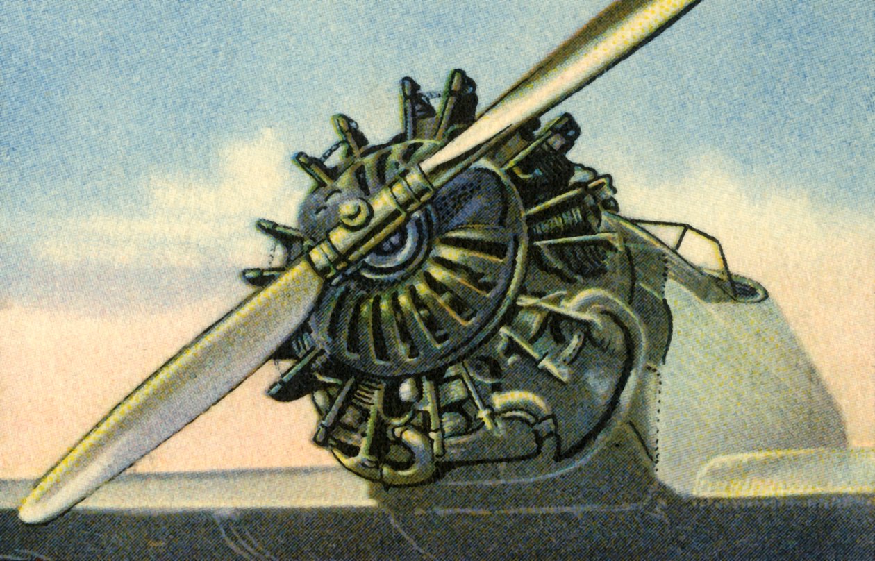 Siemens Sh 20 60 hestekræfter flymotor, 1932. af Unbekannt