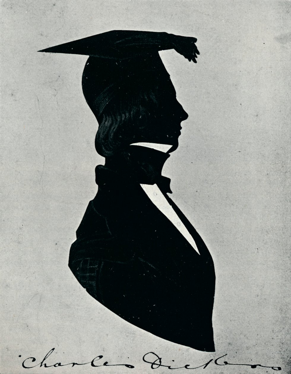 Silhuetportræt af Charles Dickens, c1840