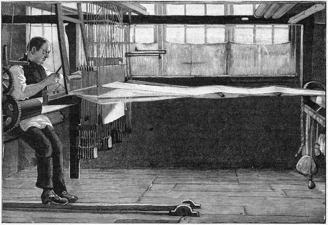 Silkevæver, Bethnal Green, East London, 1893 af Unbekannt