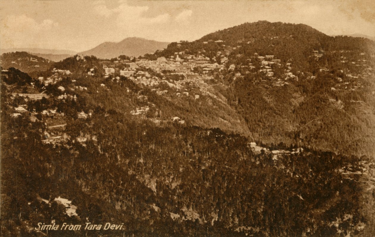 Simla fra Tara Devi, c1918-c1939. af Unbekannt