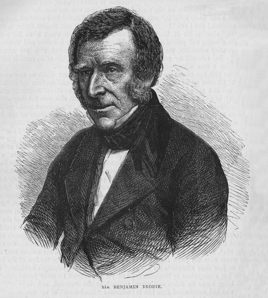 Sir Benjamin Brodie, engelsk læge, c1860 1878 af Unbekannt