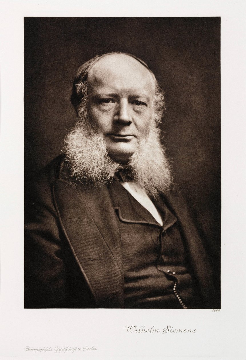 Sir Charles William Siemens, tysk ingeniør, c 1860-1870 af Unbekannt