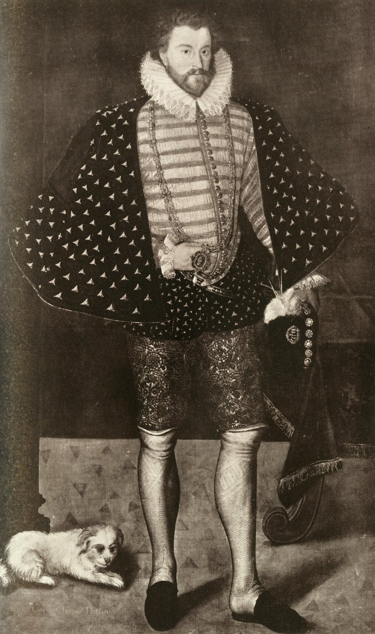 Sir Christopher Hatton, 1909 af Unbekannt