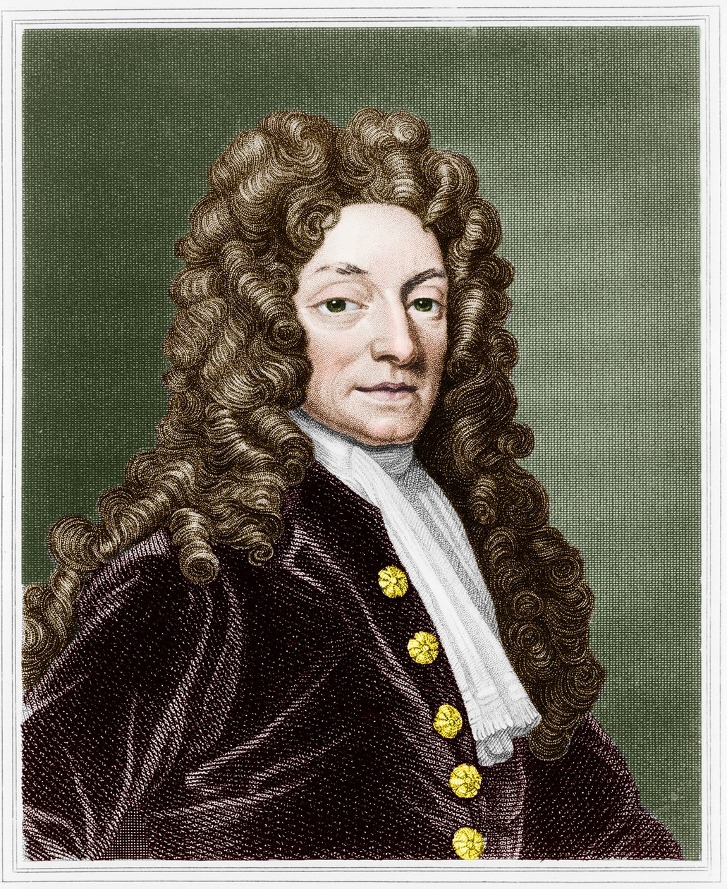 Sir Christopher Wren, engelsk arkitekt, c1680 af Unbekannt