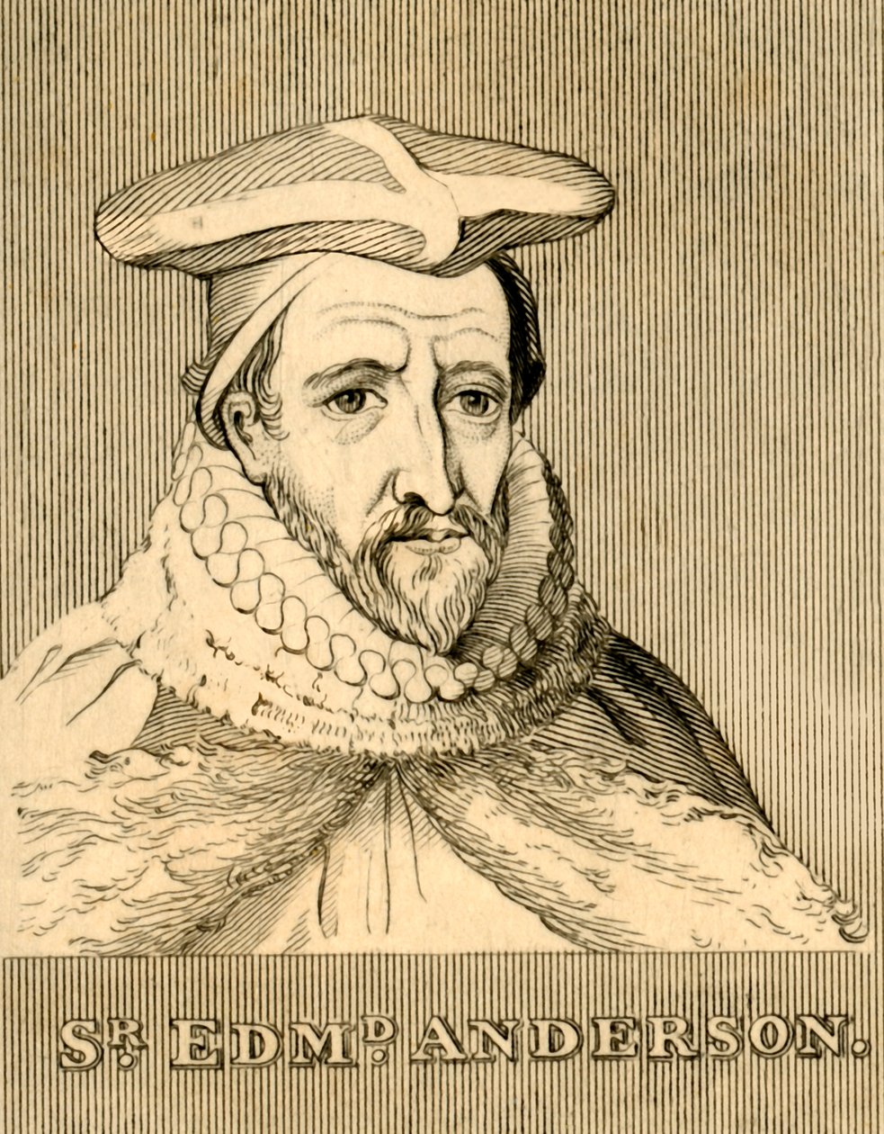 Sir Edmund Anderson, 1530-1605, 1830. af Unbekannt