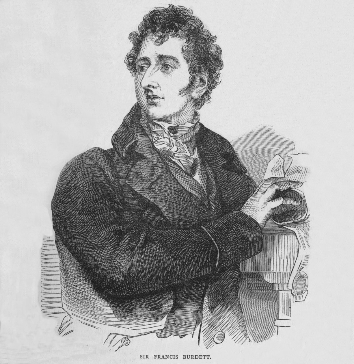 Sir Francis Burdett, engelsk reformistisk politiker, c1810 1878 af Unbekannt