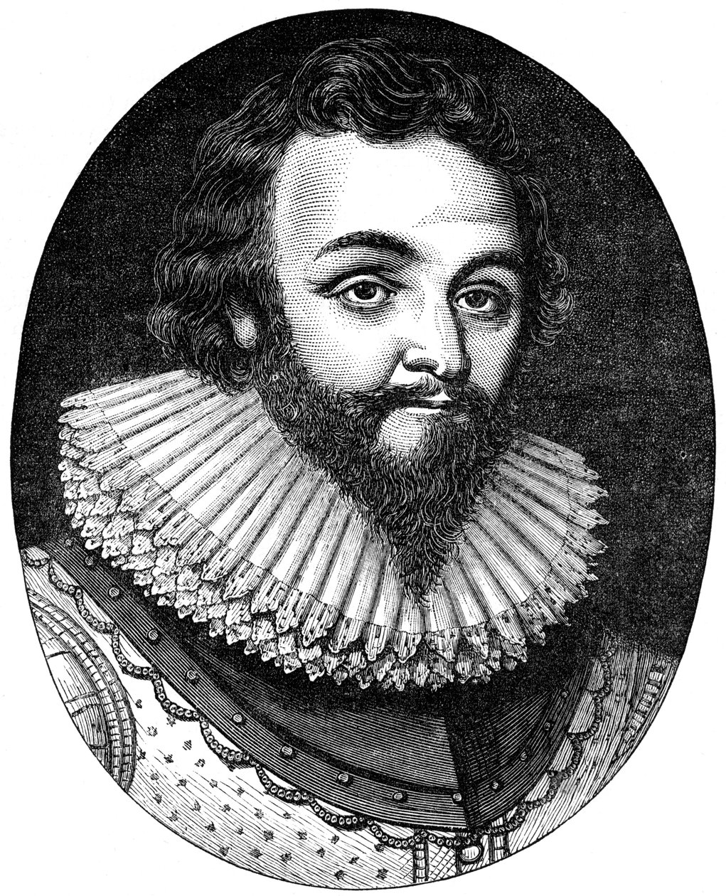 Sir Francis Drake, engelsk navigatør og kaper fra det 16. århundrede, c1880 af Unbekannt