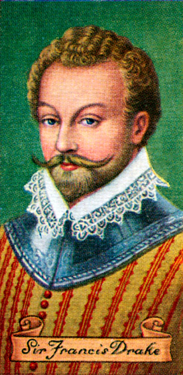 Sir Francis Drake, taget fra en række cigaretkort, 1935 af Unbekannt