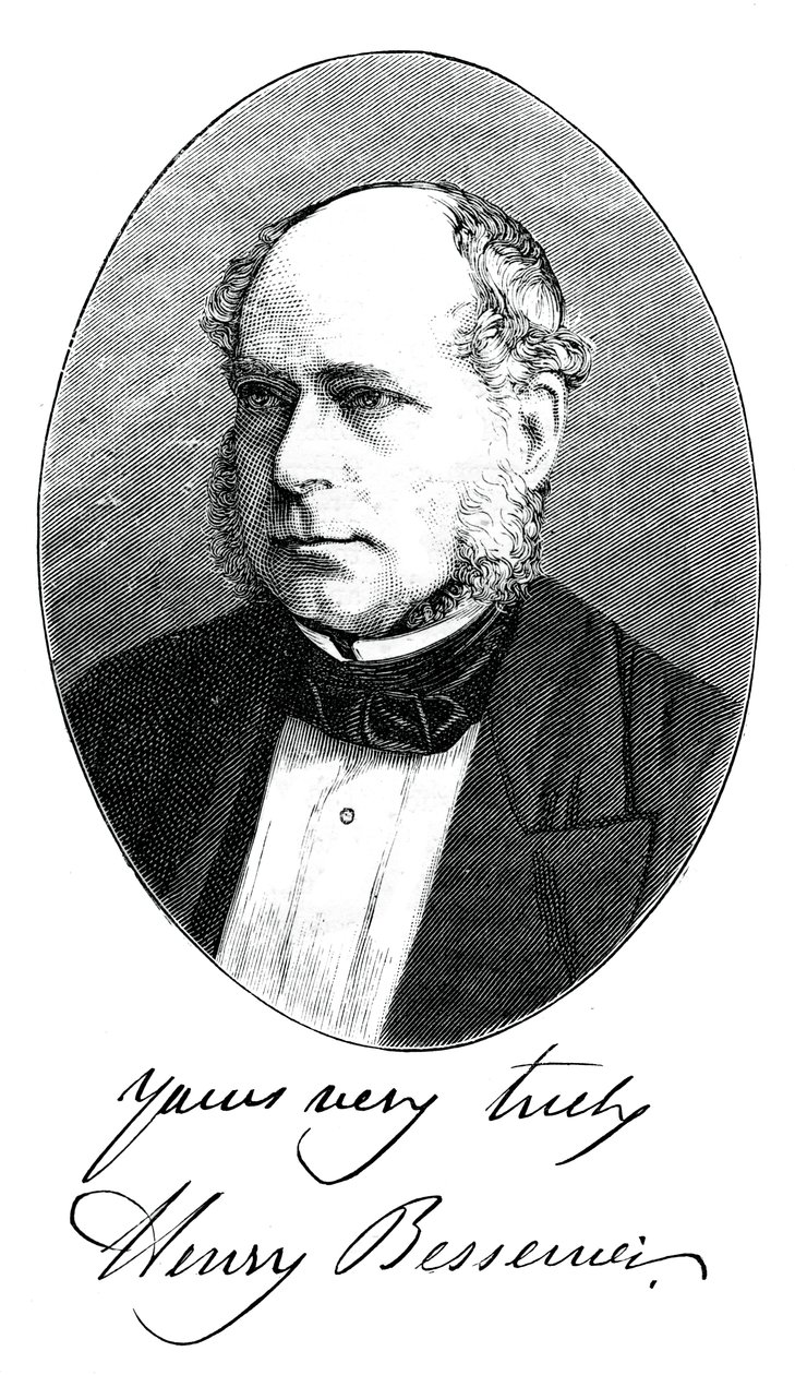 Sir Henry Bessemer, engelsk ingeniør, c1880 af Unbekannt