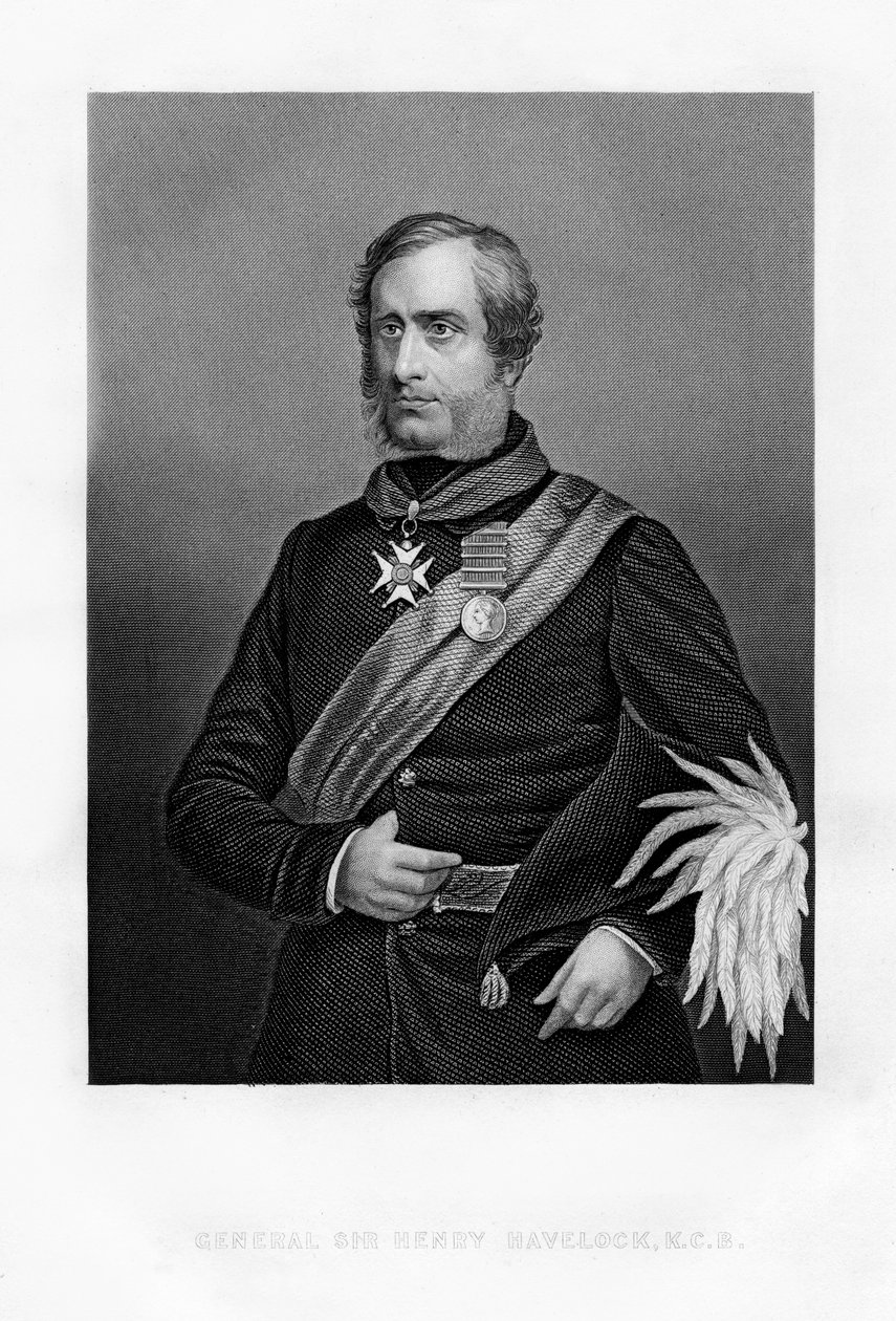 Sir Henry Havelock, britisk general, 1800-tallet af Unbekannt