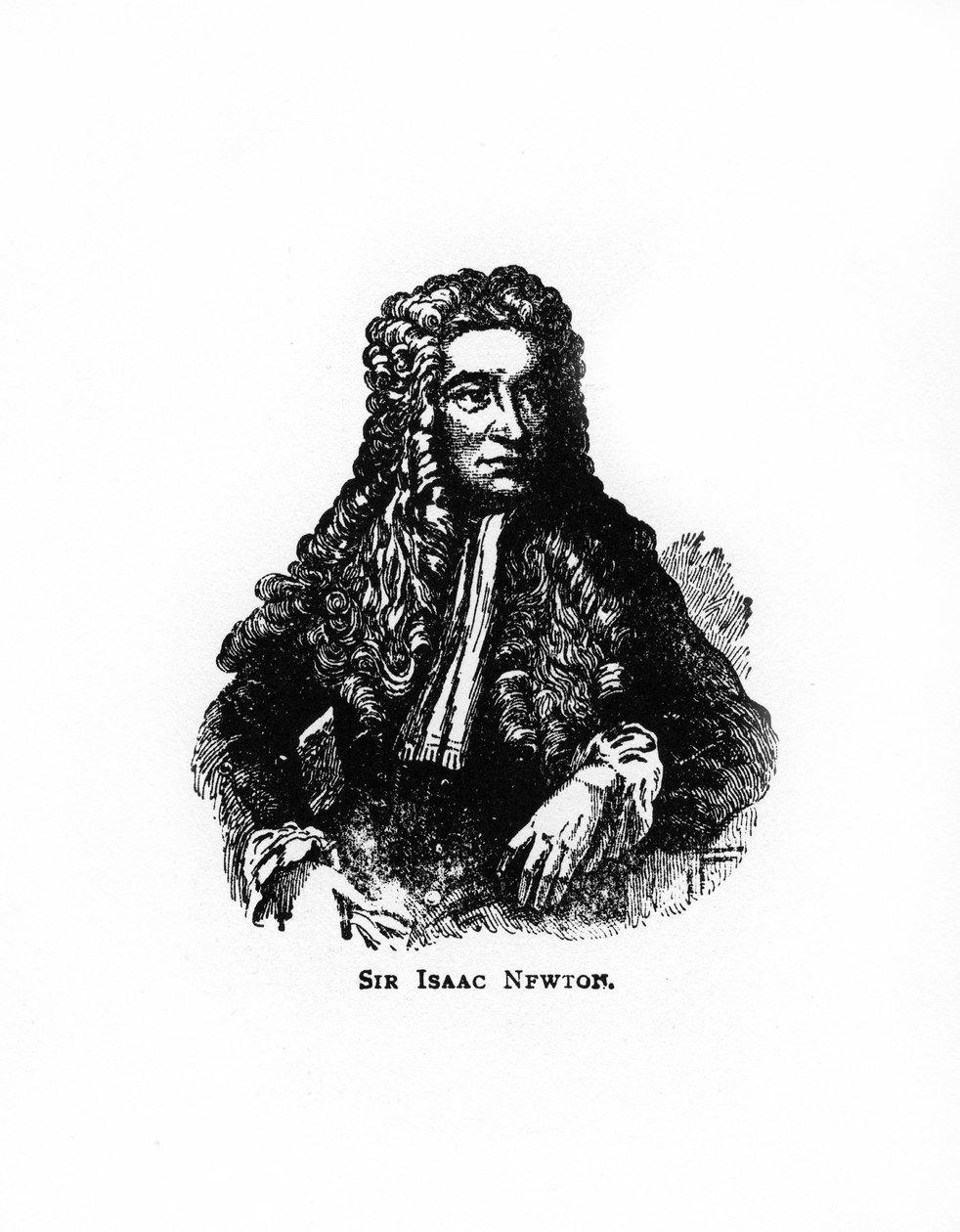 Sir Isaac Newton, engelsk matematiker, astronom og fysiker, 20. århundrede af Unbekannt
