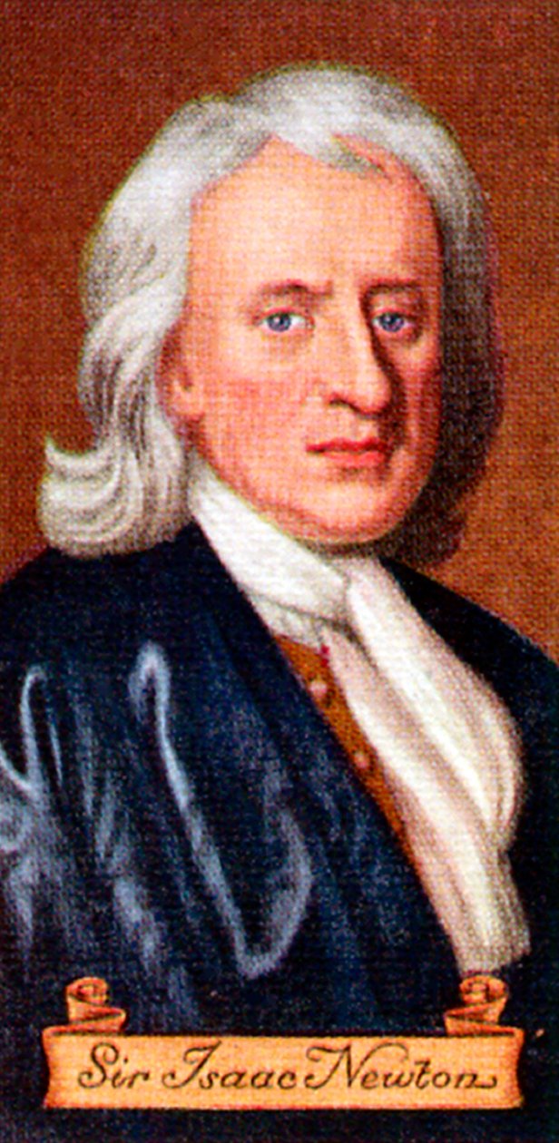Sir Isaac Newton, taget fra en række cigaretkort, 1935 af Unbekannt