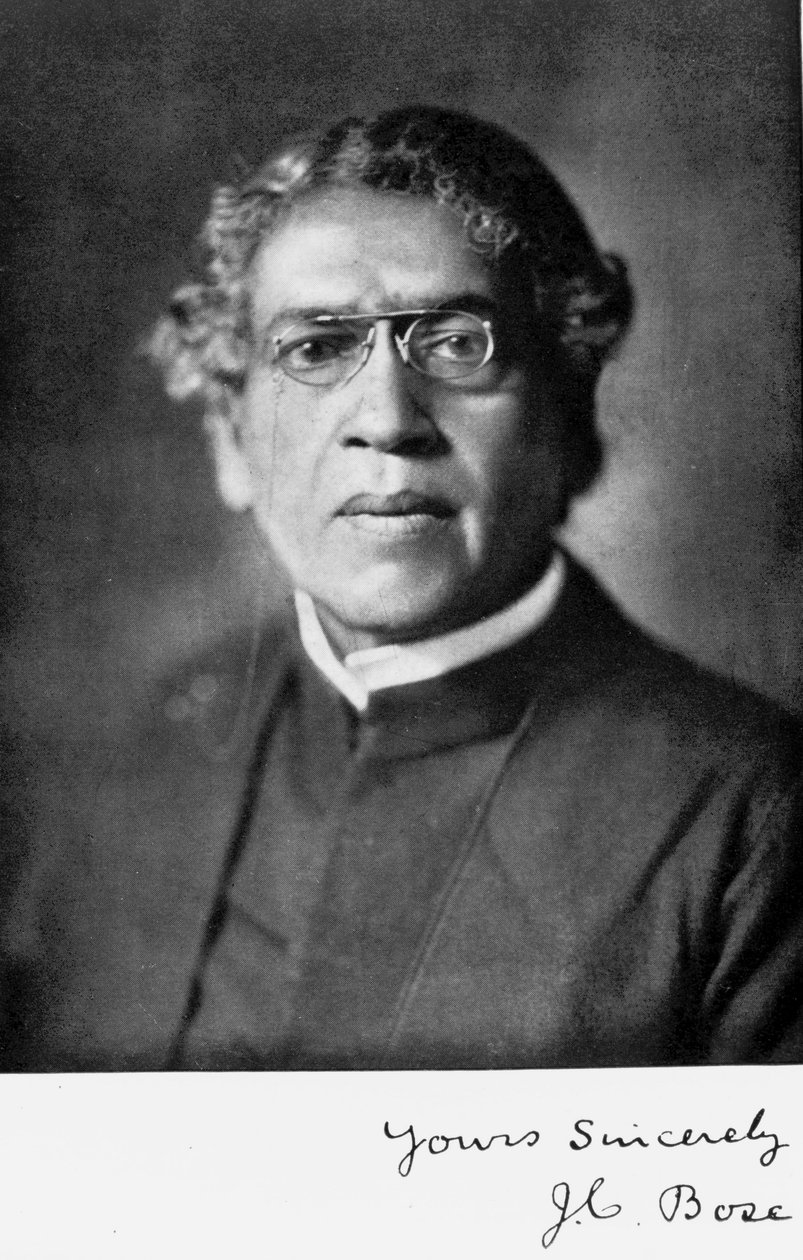 Sir Jagadis C Bose, indisk fysiker og botaniker, c 1920 af Unbekannt