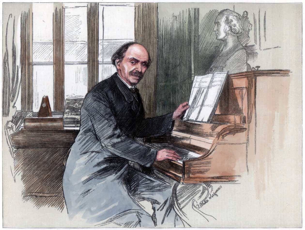 Sir Julius Benedict, musikalsk komponist og dirigent, 1884 af Unbekannt