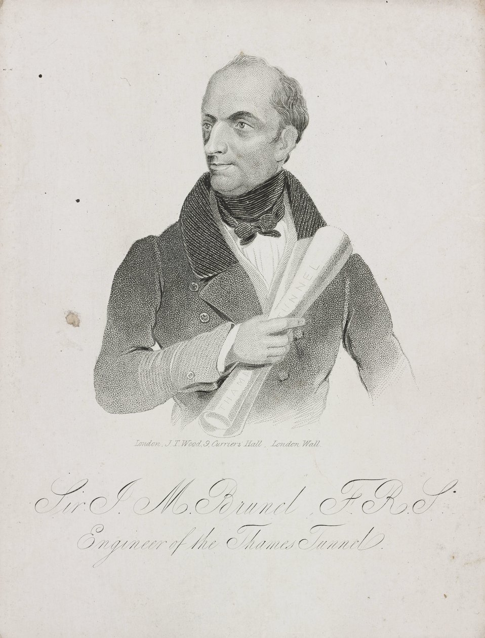 Sir Marc Isambard Brunel, franskfødt engelsk ingeniør og opfinder, c 1810