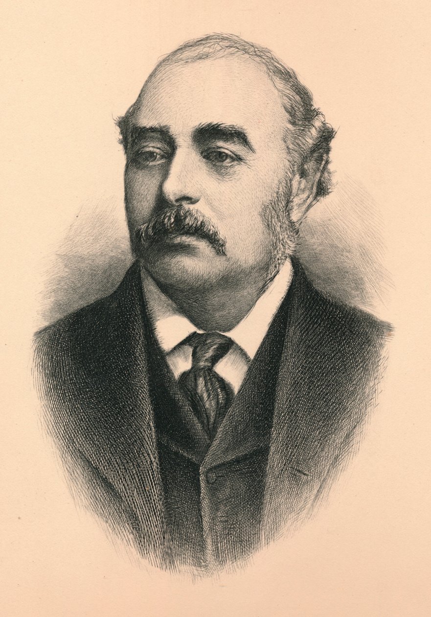 Sir Matthew White Ridley, 1. Viscount Ridley 1842-1904, britisk konservativ politiker og sta. af Unbekannt
