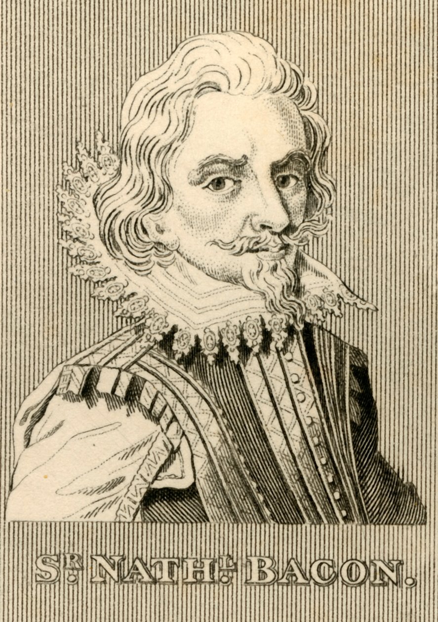 Sir Nathaniel Bacon, 1647-1676, 1830. af Unbekannt
