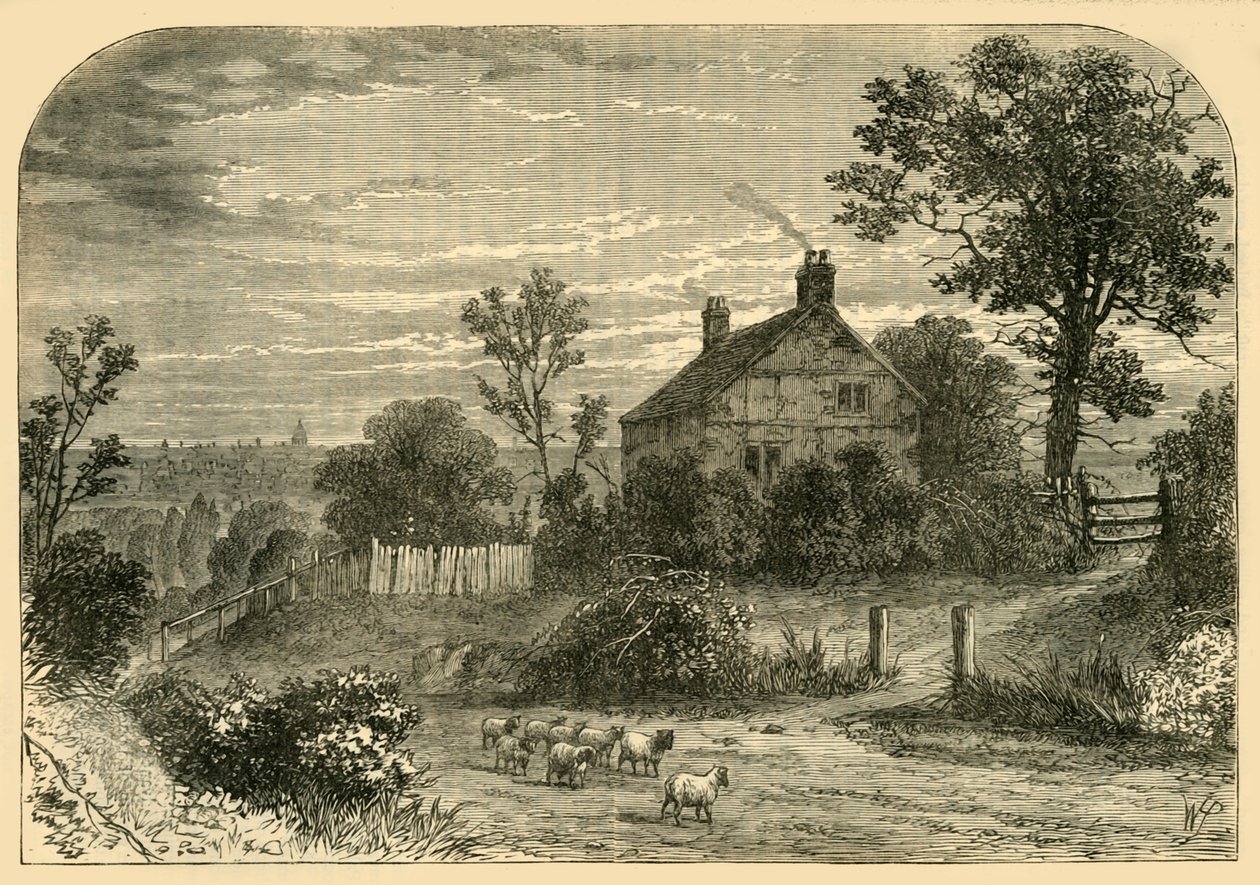 Sir Richard Steeles House, Haverstock Hill, c1876. af Unbekannt