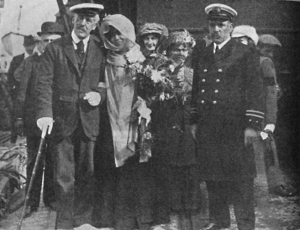 Sir Squire Bancroft og Madame Sarah Bernhardt, c1925 af Unbekannt
