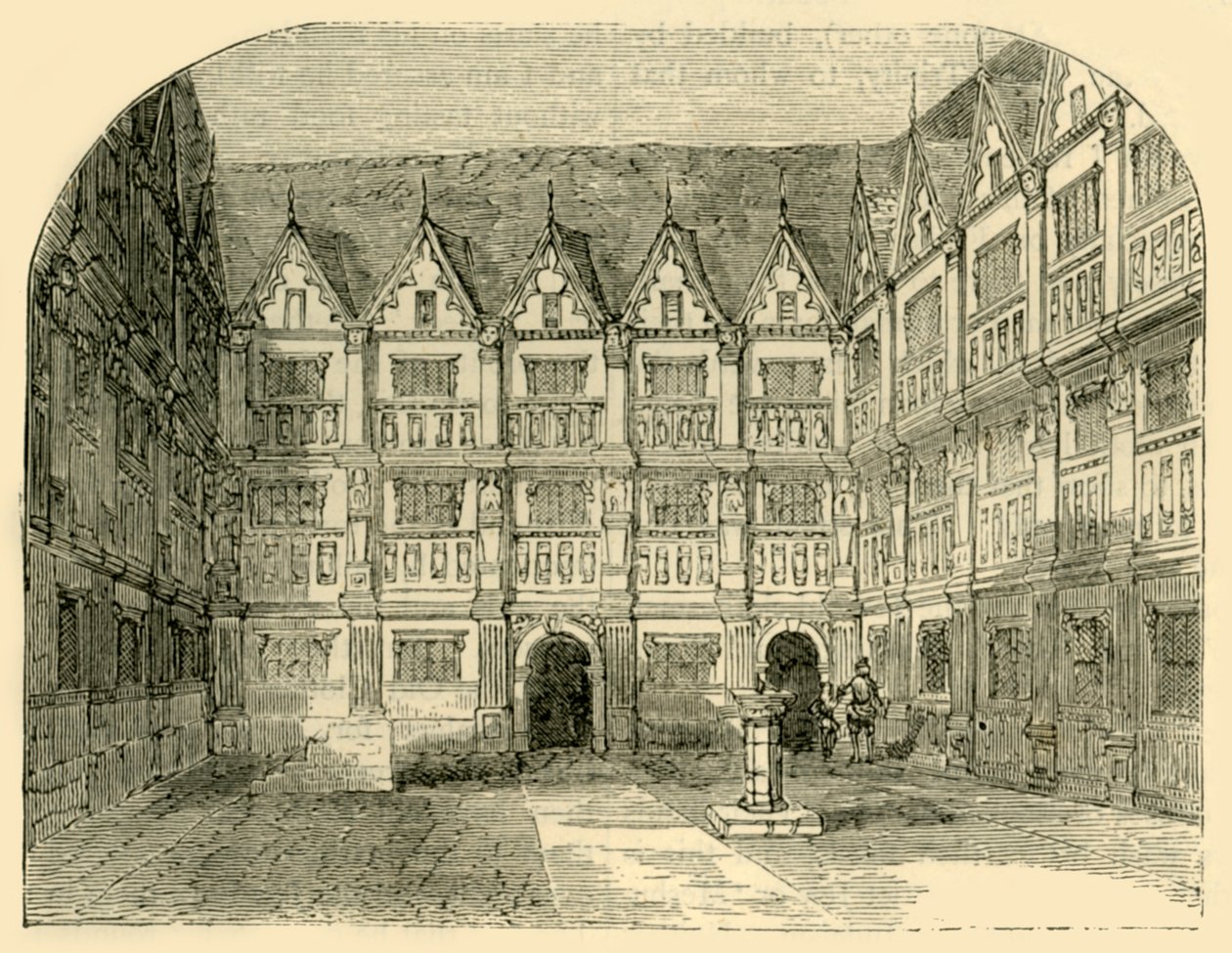 Sir Thomas Greshams hus i Bishopsgate Street, c1872. af Unbekannt