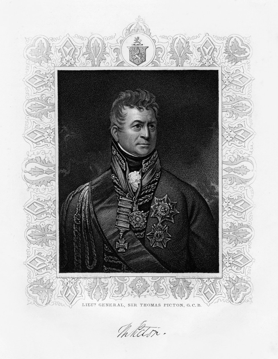 Sir Thomas Picton, britisk militærleder, 1800-tallet af Unbekannt