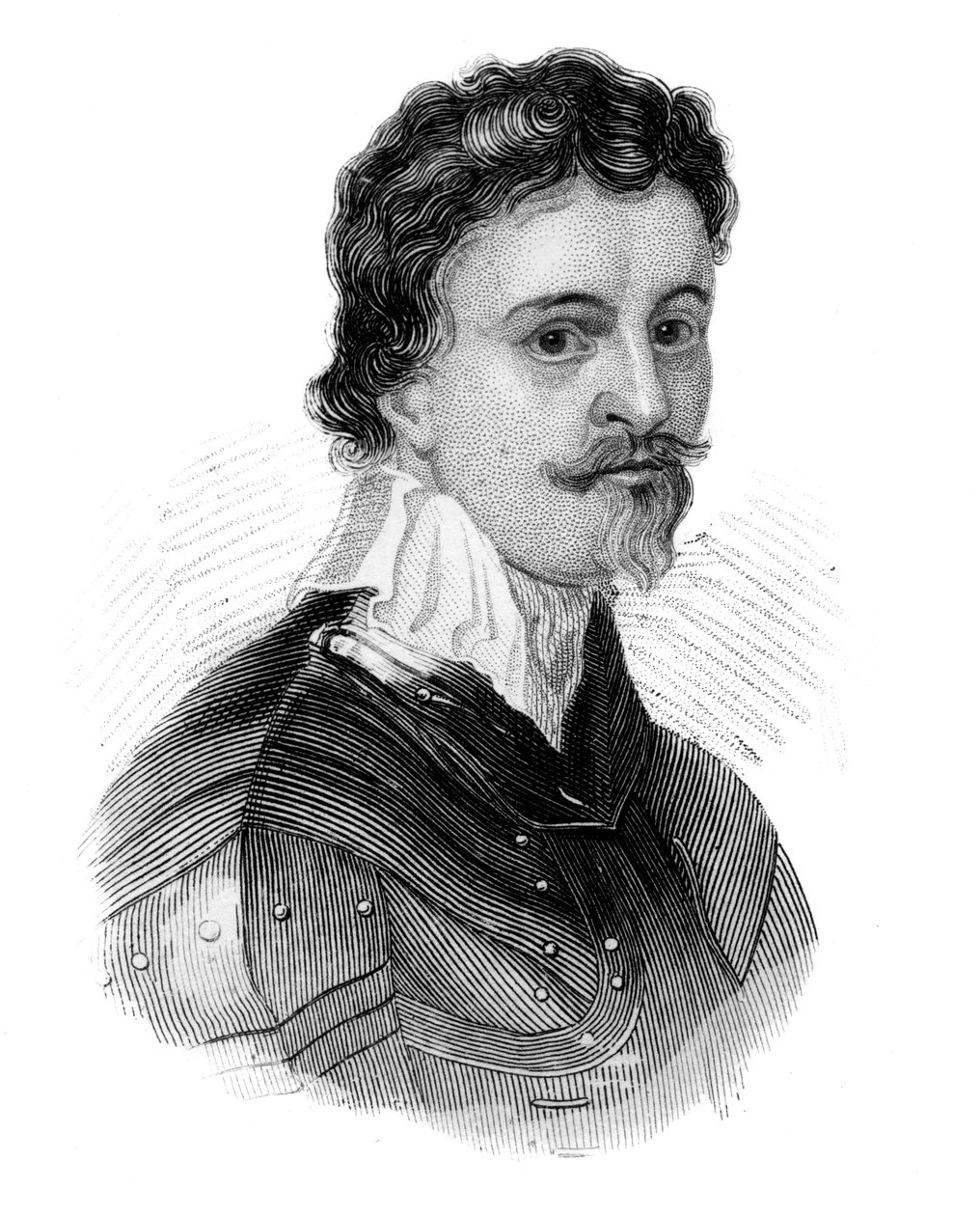 Sir Thomas Wentworth, 1. jarl af Strafford, engelsk statsmand fra det 17. århundrede, c1850 af Unbekannt