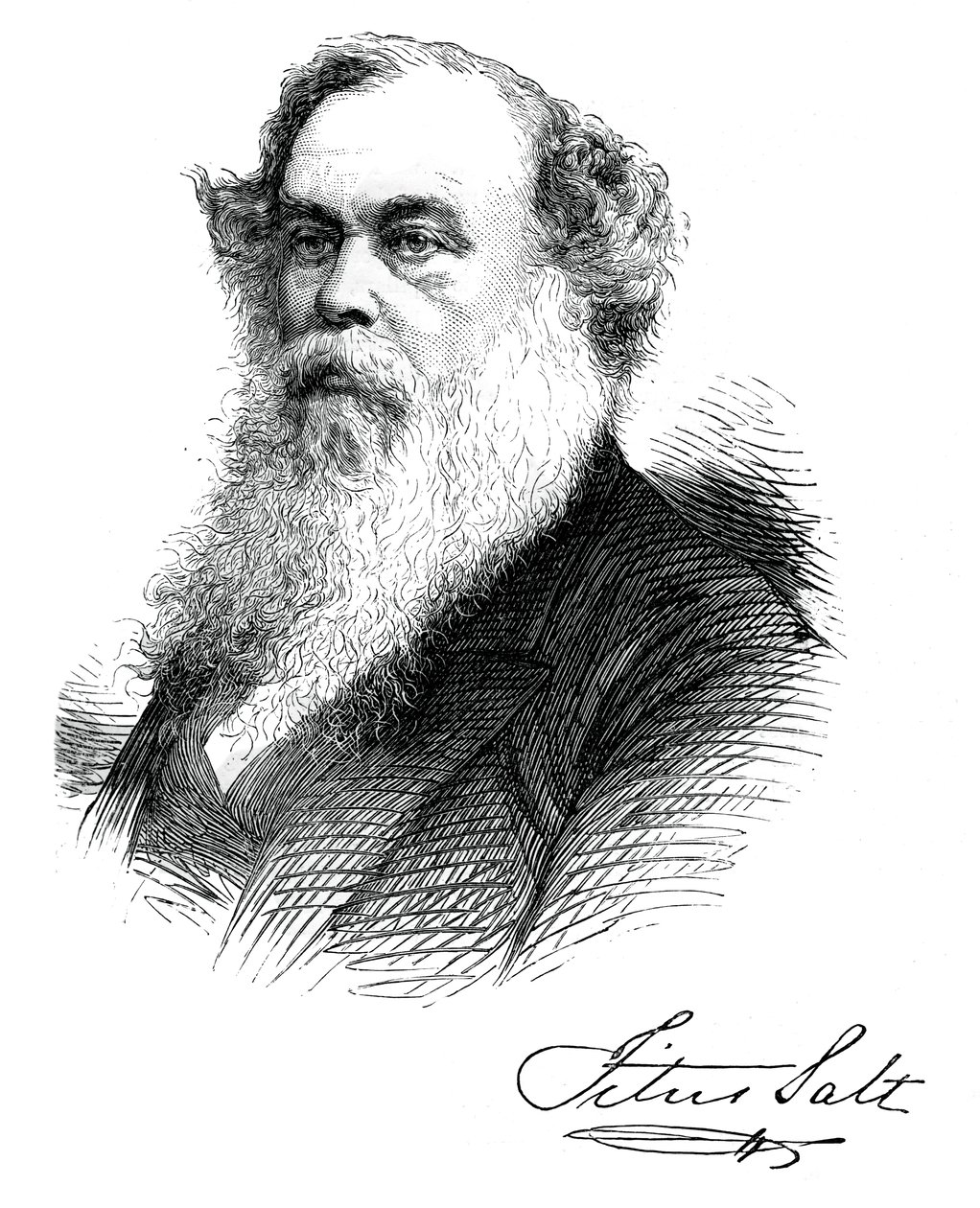 Sir Titus Salt, britisk producent og velgører, c1880 af Unbekannt