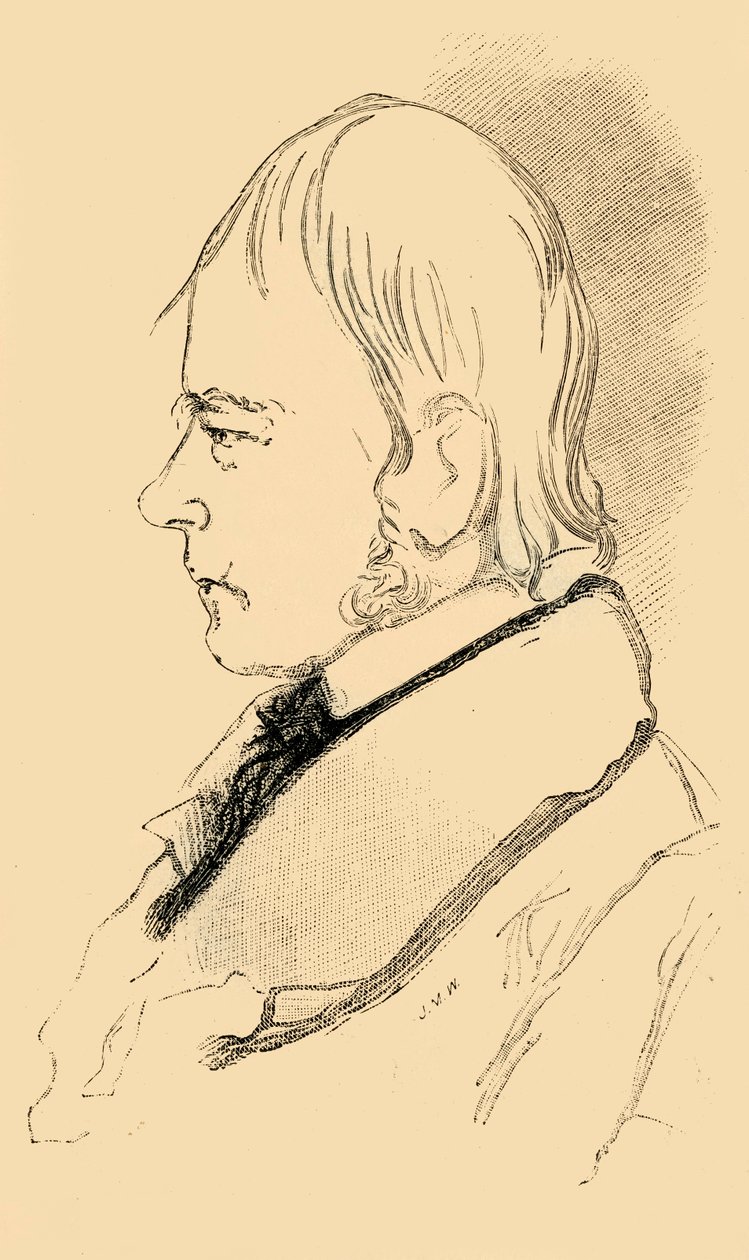 Sir Walter Scott - Kopi af en skitse fra livet, 1882. af Unbekannt