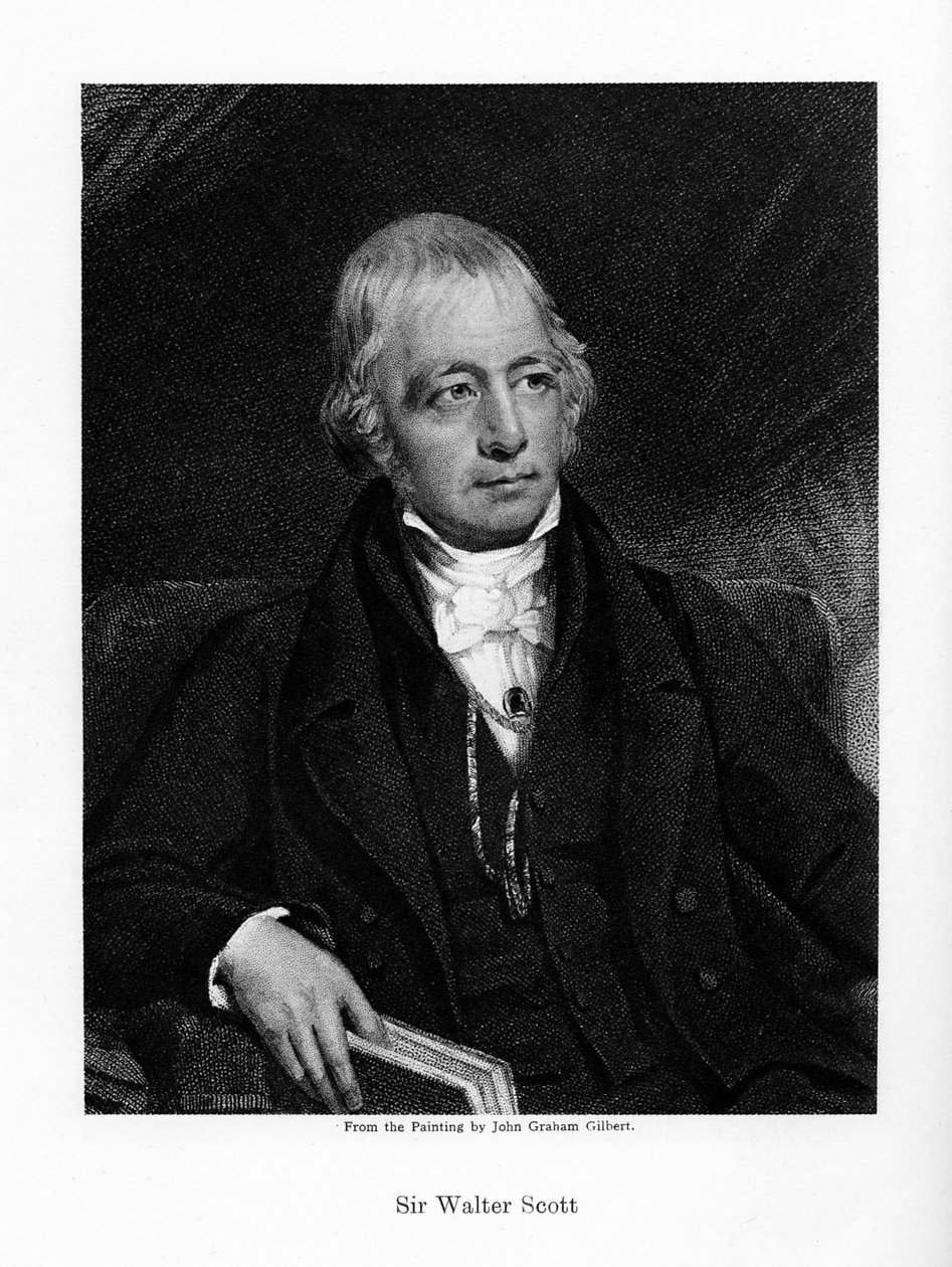 Sir Walter Scott, 1. Baronet, produktiv skotsk historisk romanforfatter og digter, 1800-tallet af Unbekannt