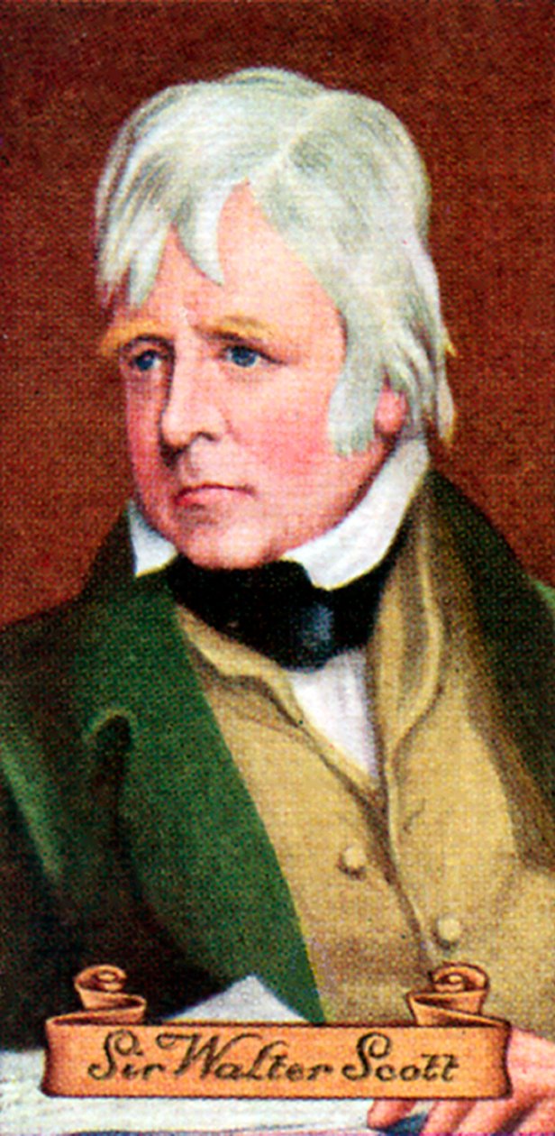 Sir Walter Scott, taget fra en række cigaretkort, 1935 af Unbekannt