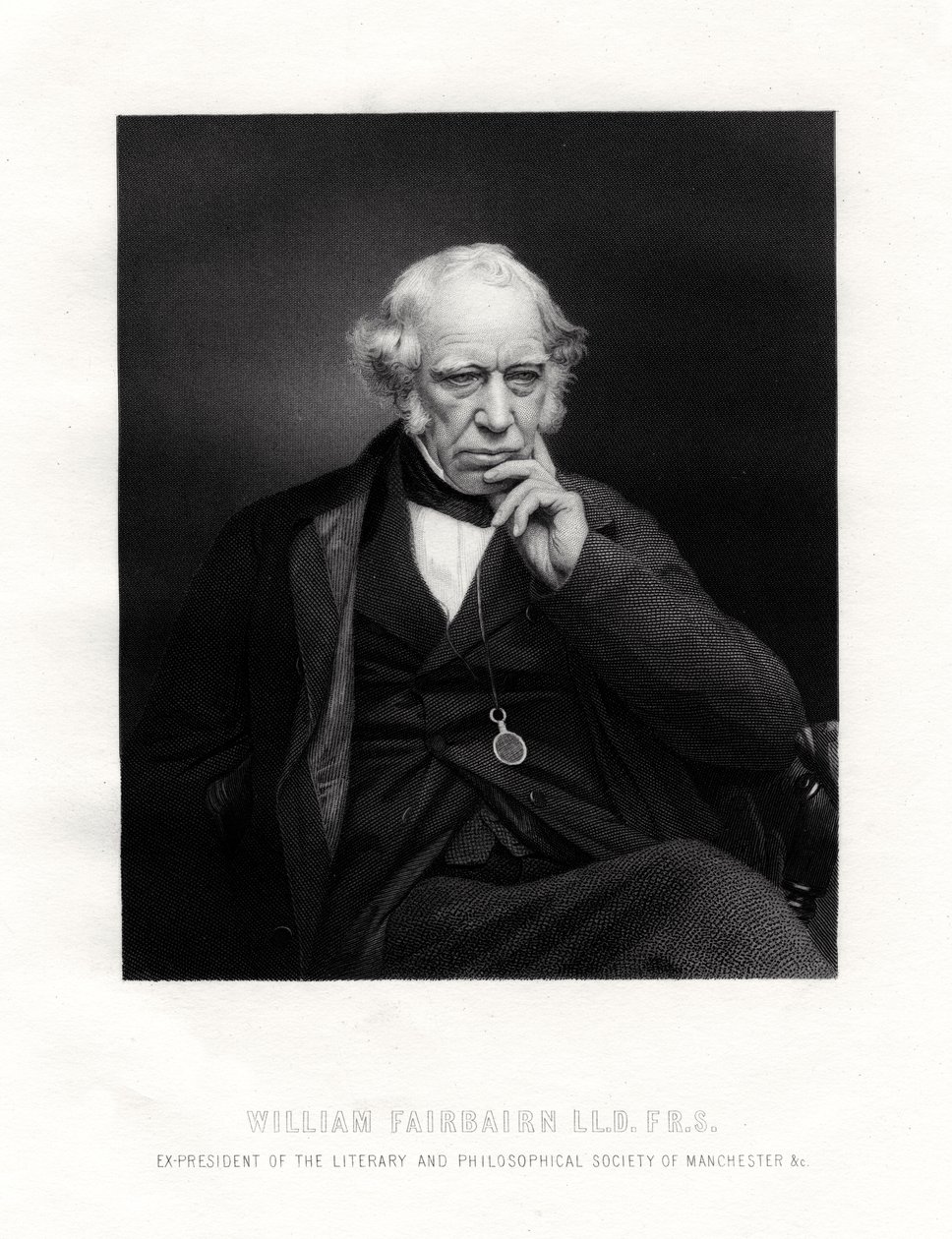 Sir William Fairbairn, 1. Baronet, skotsk ingeniør, 1800-tallet af Unbekannt