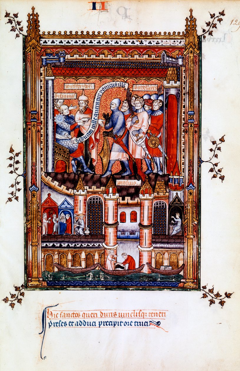 Sisinnius beordrer arrestationen af St Denis, 1317 af Unbekannt