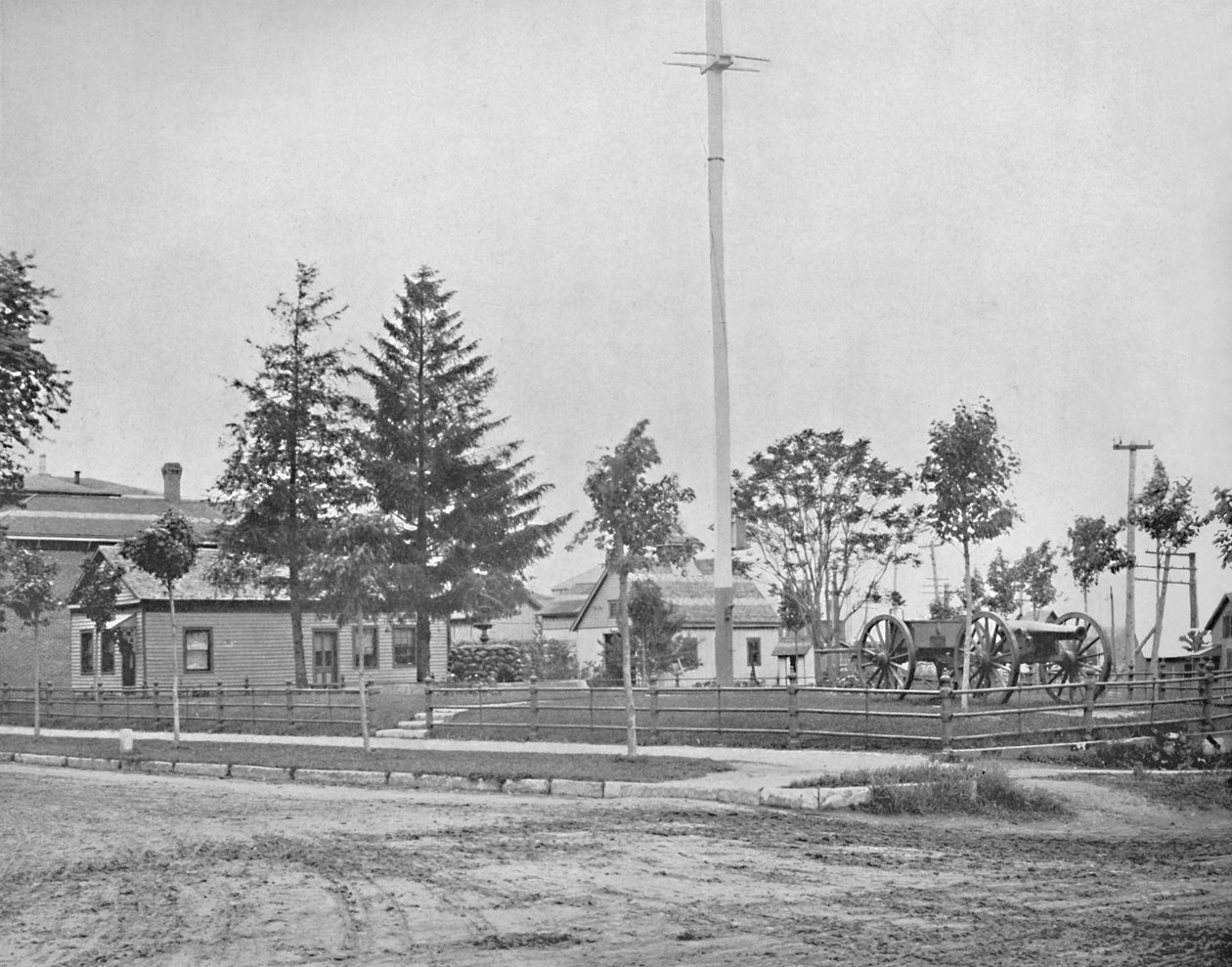 Stedet for Old Fort Wayne, Indiana, c1897. af Unbekannt
