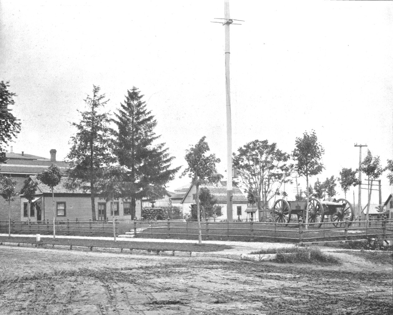 Stedet for det gamle Fort Wayne, Indiana, USA, c1900. af Unbekannt