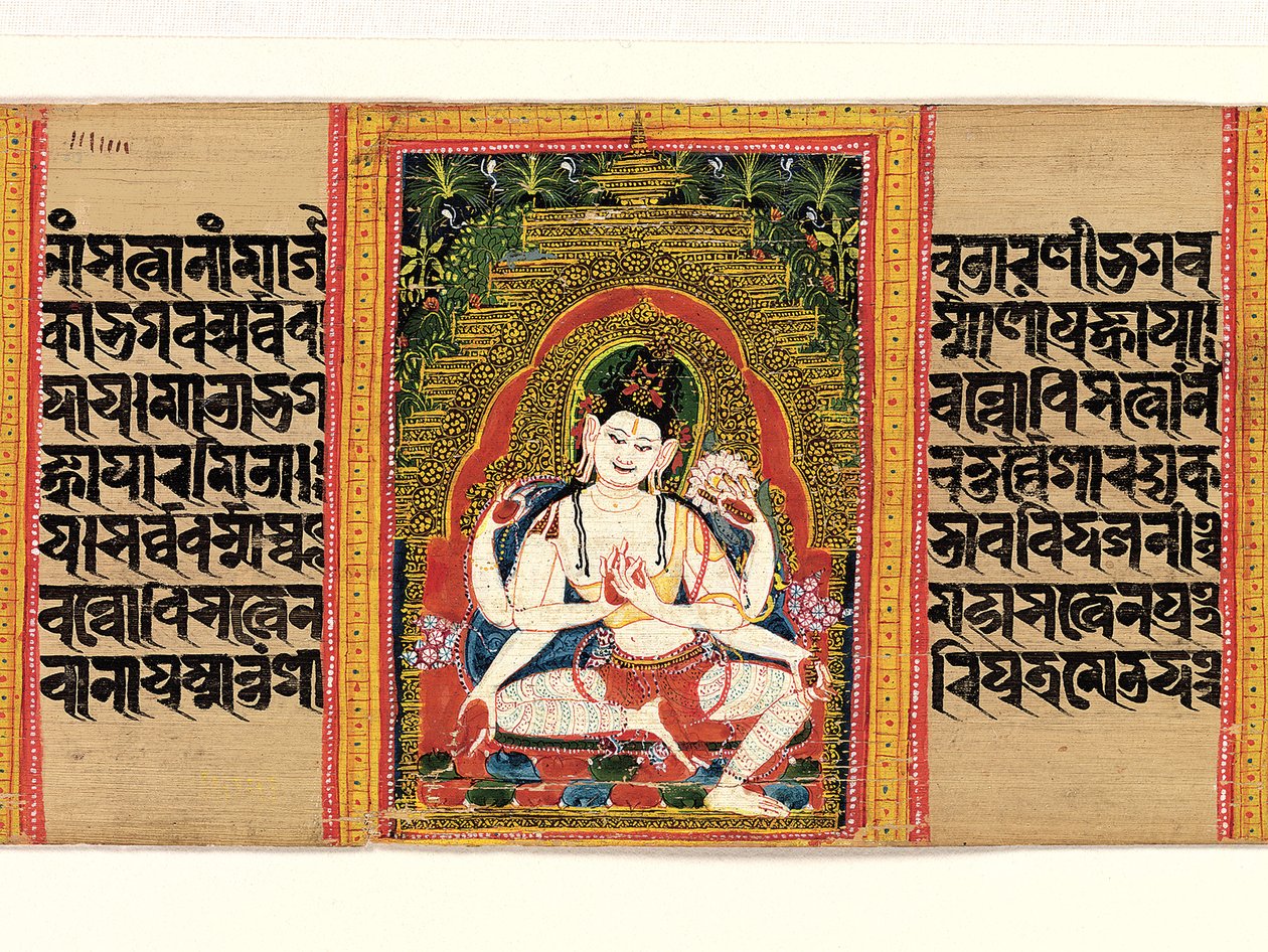 Seksarmede Avalokiteshvara Udlægger Dharmaen..., Visdommens Perfektion, begyndelsen af det 12. århundrede. af Unbekannt