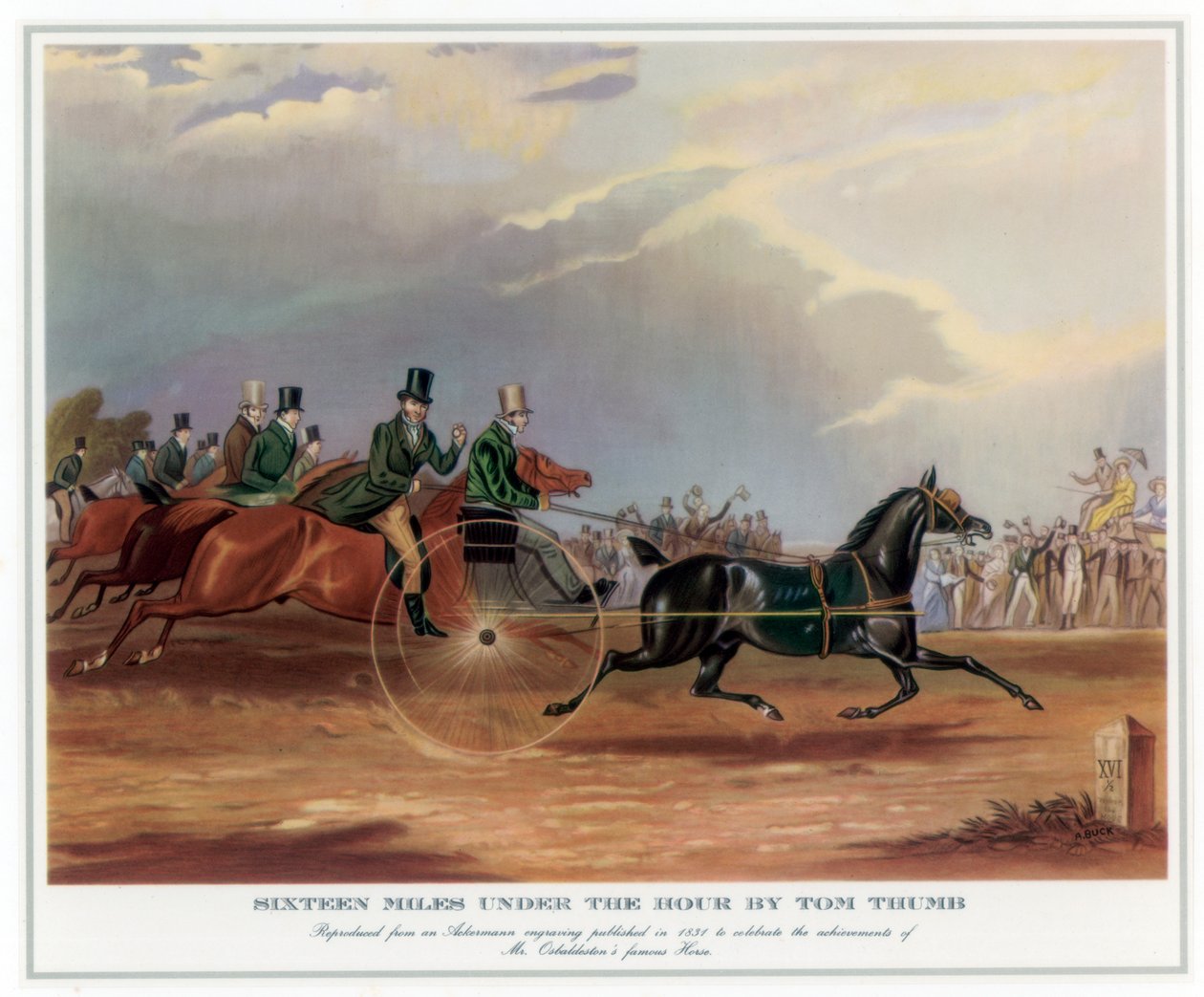 Sixteen Miles Under the Hour af Tom Thumb, 1831 af Unbekannt