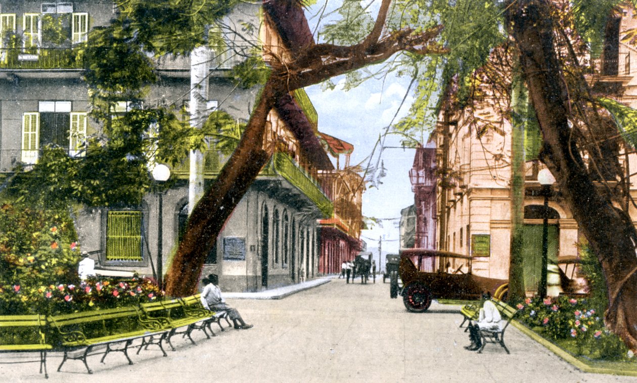 Sixth Street, Panama City, omkring 1900-tallet af Unbekannt