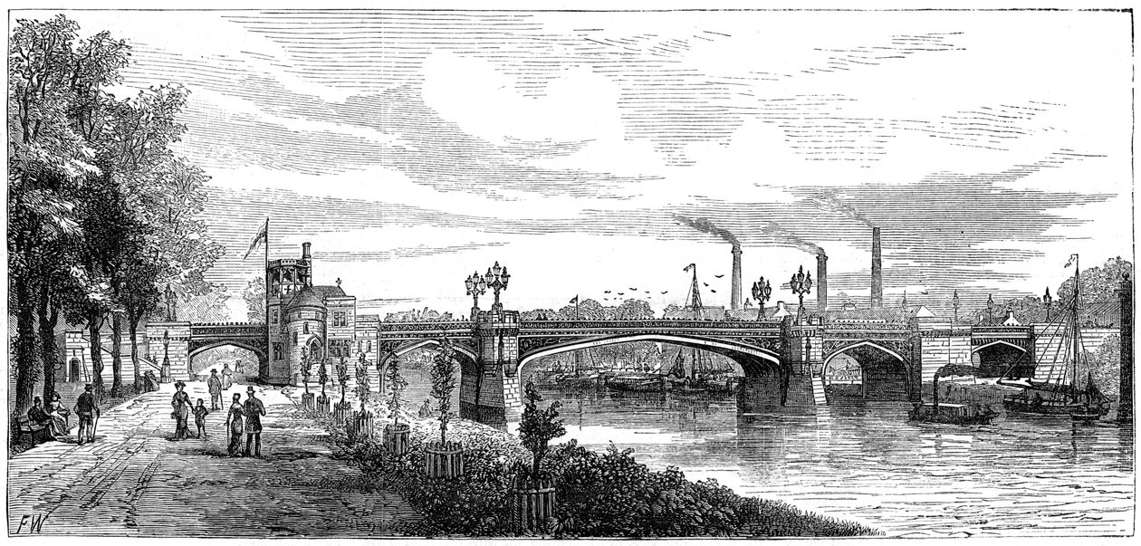 Skeldergate Bridge, York. North Yorkshire, 1800-tallet af Unbekannt