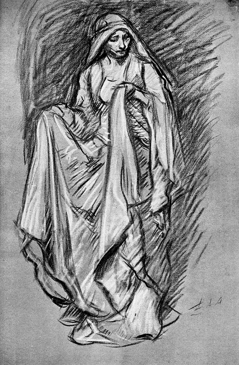 Skitse af Regan, fra King Lear, 1899 af Unbekannt