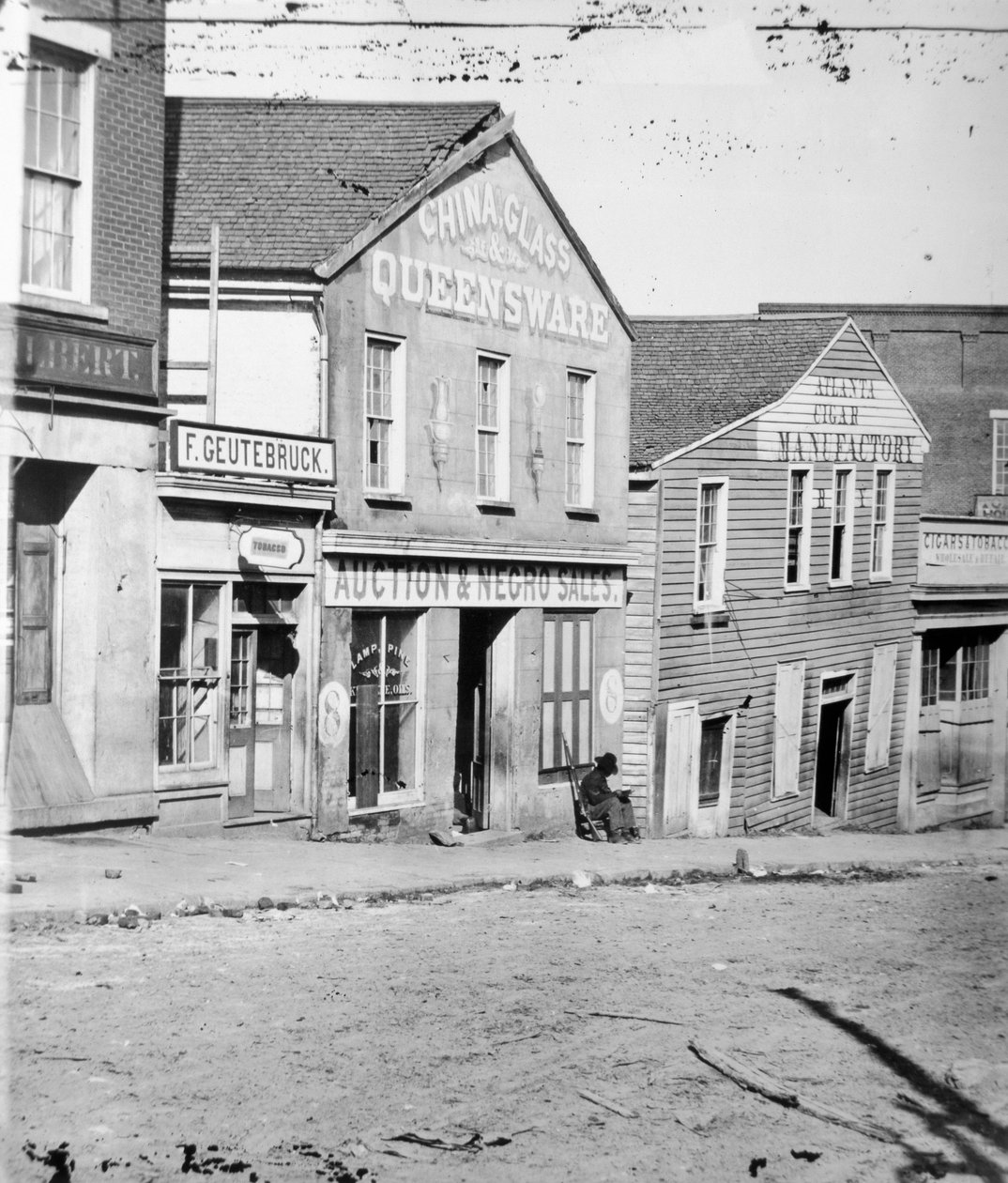 Slaveauktionsbutik, Atlanta, Georgia, USA, c1860-62 af Unbekannt