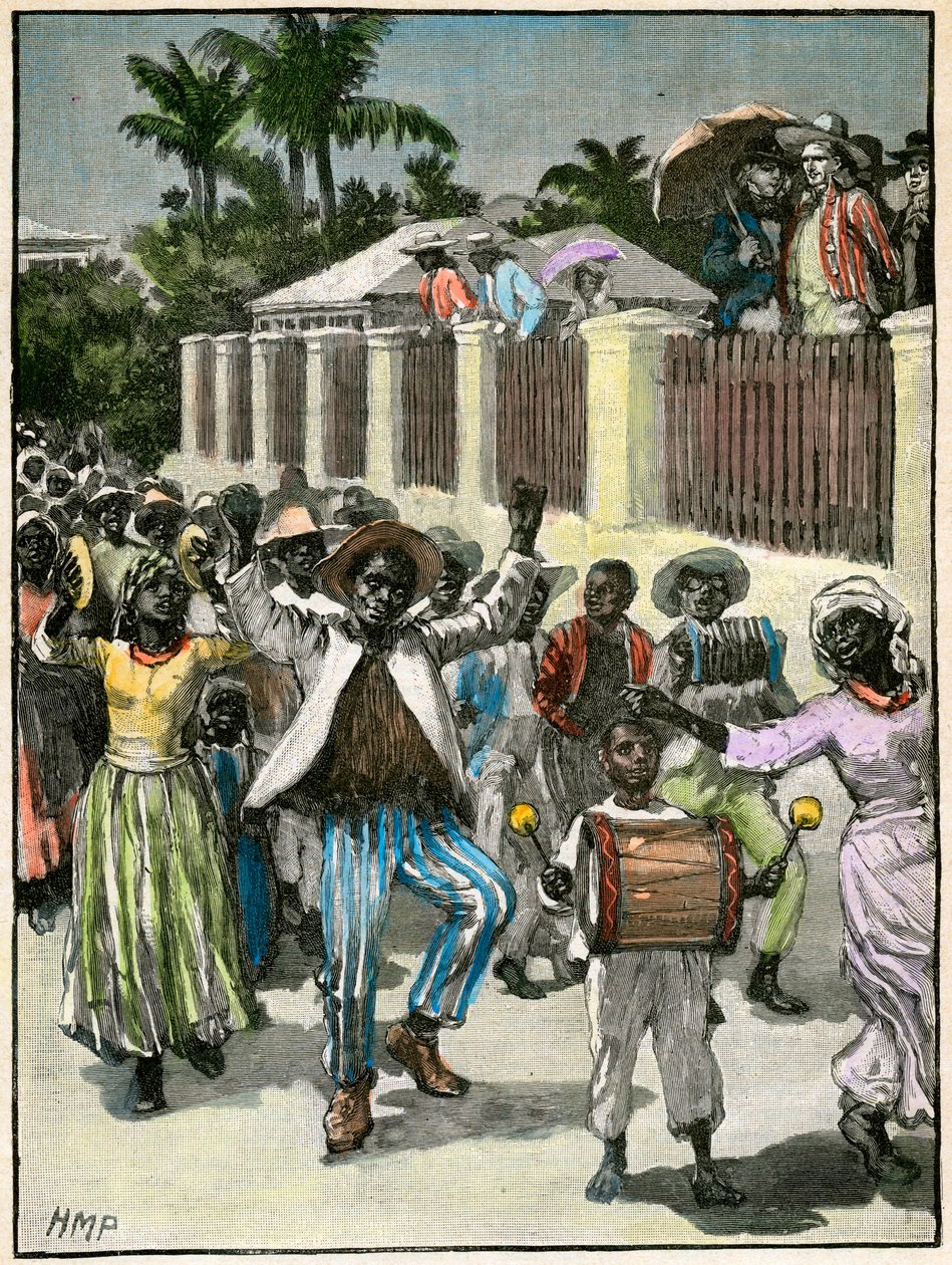 Slaverifrigørelsesfestival i Barbados, c1880 af Unbekannt