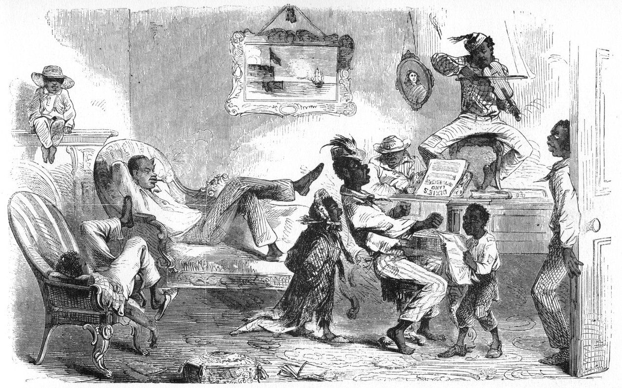 Slaver fejrer befrielsen, c1860