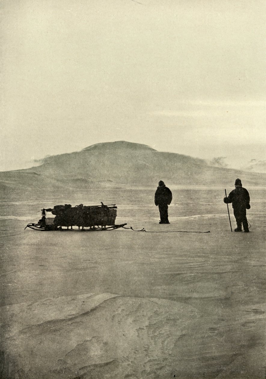 Slædekørsel på barrieren før solens tilbagevenden, c1908, 1909 af Unbekannt
