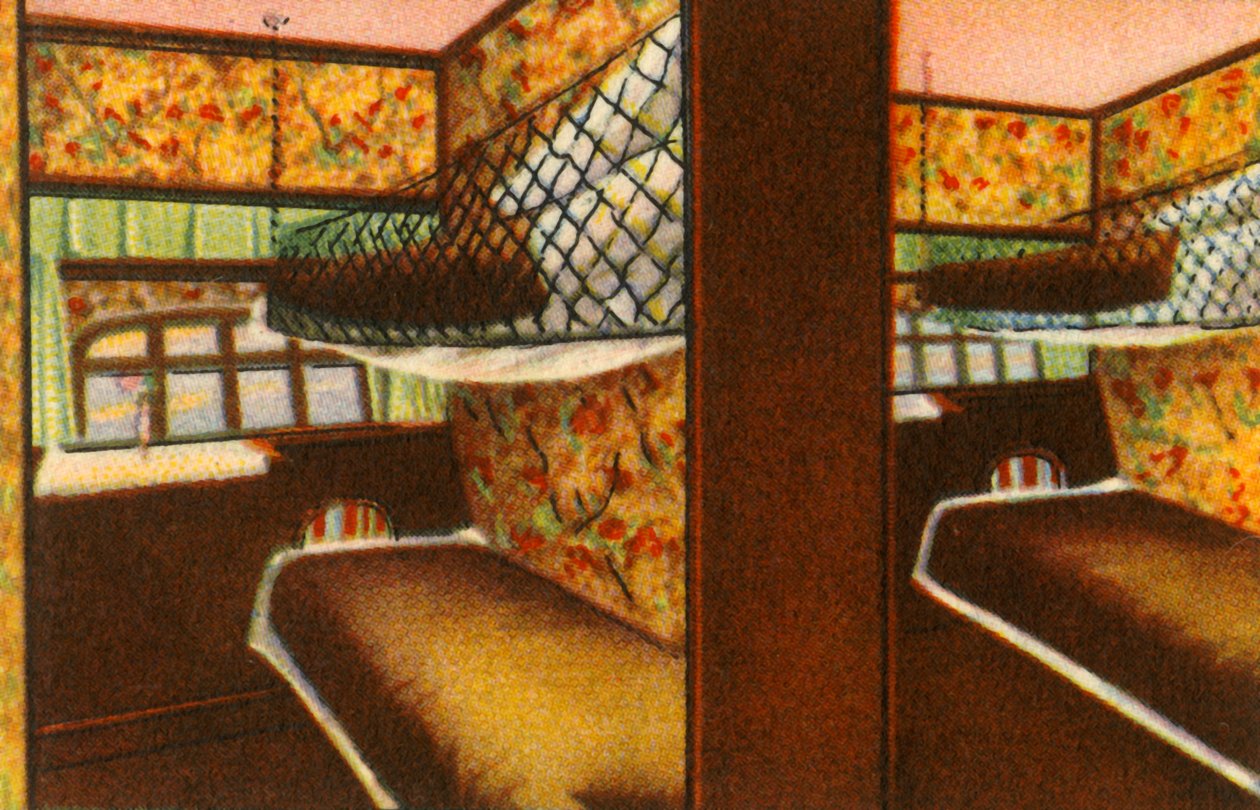 Sovepladser om bord på en zeppelin, 1932. af Unbekannt