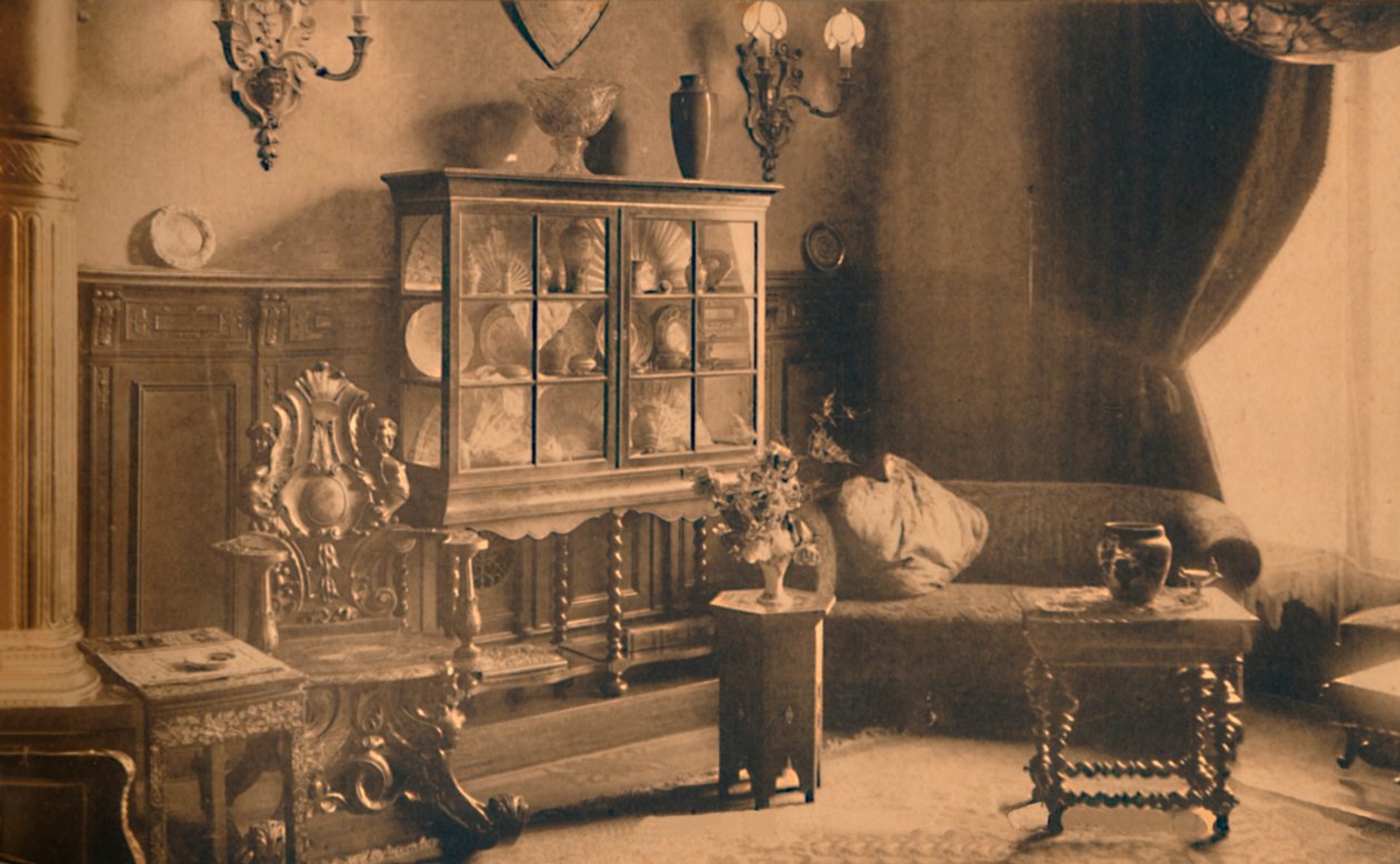 Rygerum på den cubanske ambassade i Bruxelles, Belgien, 1927. af Unbekannt